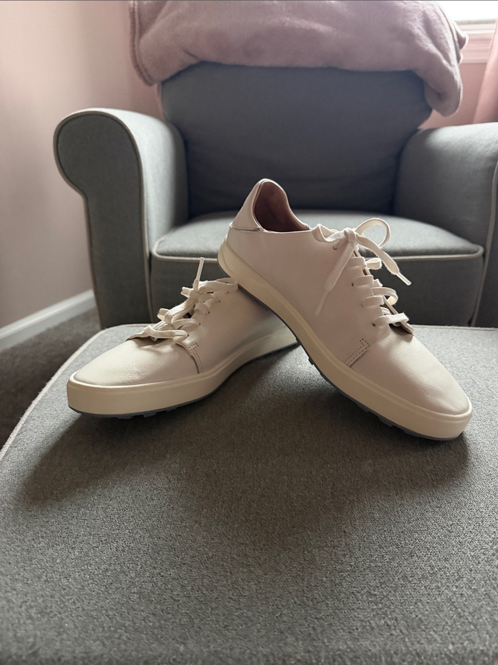 Women’s OluKai Golf Shoes White leather